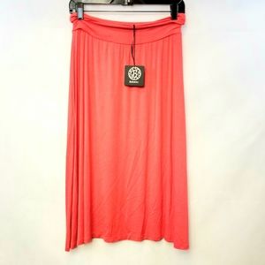 Bobeau womens red skirt